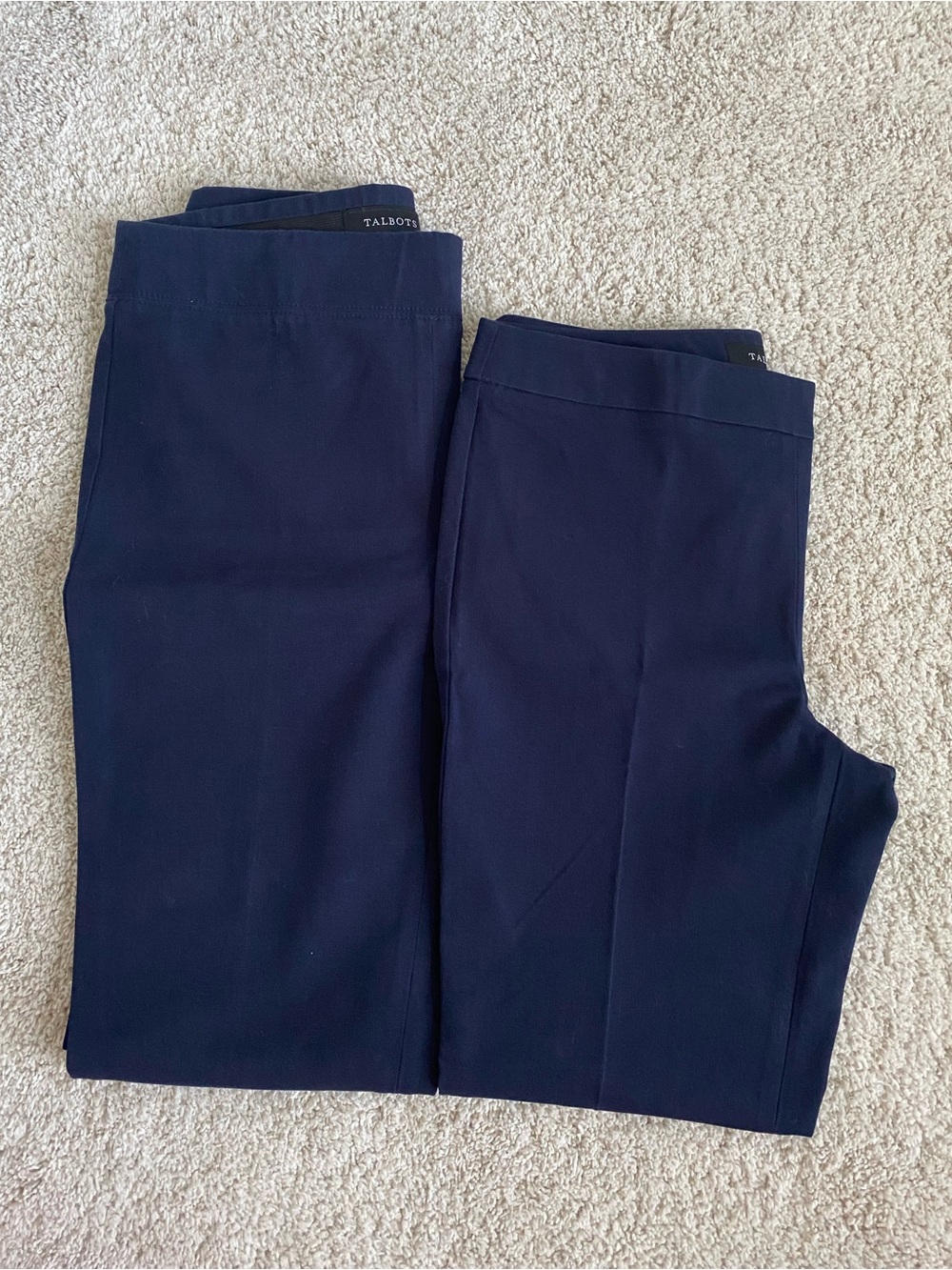 Talbots Pair of Size 2 Navy Pants- Skinny Ankle & Chatham Crop